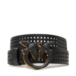 Pasek Damski PINKO. Czarne paski Pinko, bez wzorów. Za 399,99 zł.