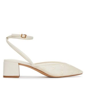 Czółenka Aldo. Białe czółenka ALDO, bez wzorów, bez obcasa, bez zapięcia. Za 459,99 zł.