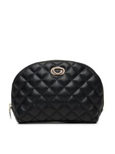 Guess Kosmetyczka PW7547 P5470 Czarny. Czarne kosmetyczki Guess, z aplikacjami, ze skóry, bez dodatków. Za 149,99 zł.