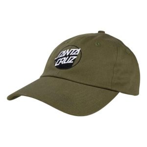 Czapka turystyczna dla dorosłych Santa Cruz Delta Dot Cap. Zielone czapki SANTA CRUZ, bez wzorów, z bawełny, klasyczne. Za 97,00 zł.