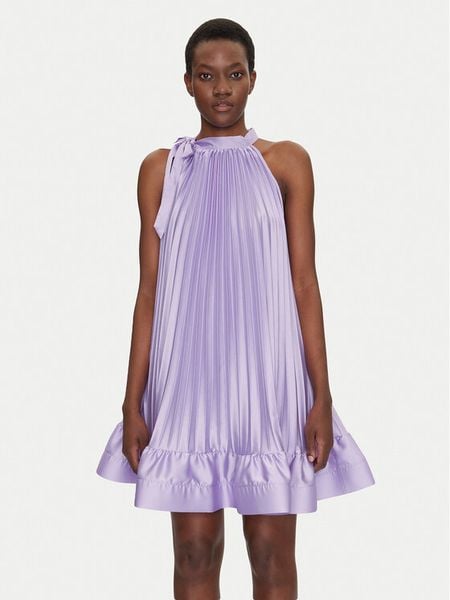 Dixie Sukienka koktajlowa A319W014A Fioletowy Regular Fit. Fioletowe kombinezony Dixie, s, bez wzorów, z syntetyku, wizytowe, bez kołnierzyka, bez ramiączek. Za 329,99 zł.