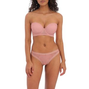 Stringi damskie Freya Tailored. Czerwone stringi FREYA ACTIVE, bez wzorów, z koronki. Za 183,50 zł.