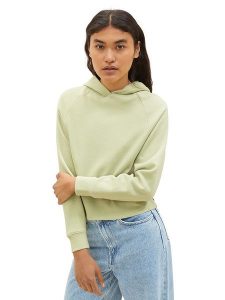 Tom Tailor Bluza w kolorze jasnozielonym rozmiar: XL. Zielone bluzy Tom Tailor, xl, bez wzorów, z kapturem. Za 61,46 zł.