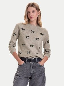 Vero Moda Sweter Doffy 10330790 Beżowy Regular Fit. Brązowe swetry klasyczne Vero Moda, s, z syntetyku, bez kołnierzyka. Za 139,99 zł.