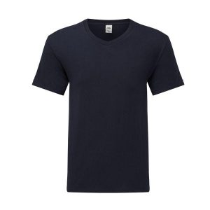 Koszulka Unisex Dla Dorosłych Z Dekoltem W Serek. Niebieskie bluzki FRUIT OF THE LOOM, xl, bez wzorów, sportowe, bez kołnierzyka, bez ramiączek. Za 40,99 zł.