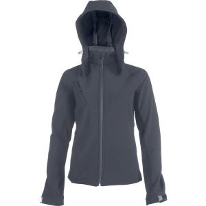Kurtka damska Kariban Softshell À Capuche Amovible. Czarne kurtki KARIBAN, bez wzorów, z softshellu, bez kaptura. Za 286,45 zł.