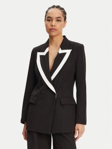 Maryley Marynarka 25EB189/43NB Czarny Regular Fit. Czarne marynarki i żakiety Maryley, m, bez wzorów, z syntetyku. Za 389,99 zł.