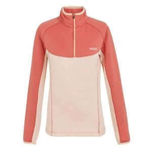 Damska Bluza Szybkoschnąca Z Suwakiem Hepley. Czerwone bluzy Regatta, na zimę, bez wzorów, bez kaptura. Za 58,99 zł.