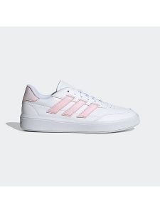 Adidas Sneakersy "Courtblock" w kolorze biało-jasnoróżowym rozmiar: 40. Białe trampki ADIDAS, bez wzorów, bez zapięcia. Za 228,38 zł.