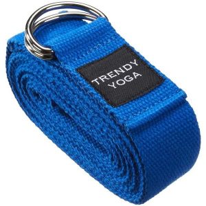 Trendy taśma do jogi, 300x4x0,2 cm, niebieska. Niebieskie paski TRENDY, bez wzorów, sportowe. Za 48,76 zł.