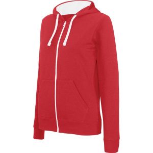 Bluza z kapturem Kariban Contrastée. Białe bluzy KARIBAN, bez wzorów, z kapturem. Za 183,00 zł.