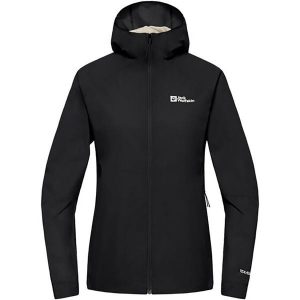 Kurtka przeciwwiatrowa damska Jack Wolfskin Prelight Octa. Czarne kurtki Jack Wolfskin, bez wzorów, bez kaptura. Za 599,99 zł.