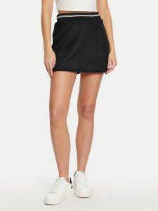 Guess Spódnica mini V5RD01 KCJY2 Czarny Regular Fit. Czarne spódnice Guess, xs, z aplikacjami, z syntetyku, mini. Za 149,99 zł.