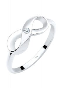 Elli DIAMONDS Diament nieskończoności 0,03 ct. srebro 925 Pierścionki 1 ct Damski. Białe pierścionki Elli DIAMONDS, z diamentem, srebrne. Za 293,99 zł.