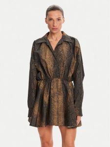 NORMA KAMALI Sukienka codzienna ST4243PHA71302 Brązowy Relaxed Fit. Brązowe sukienki Norma Kamali, na co dzień, l, bez wzorów, z syntetyku, bez kołnierzyka, bez ramiączek, proste. Za 649,99 zł.