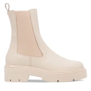 Sztyblety GINO ROSSI. Brązowe botki Gino Rossi, bez wzorów, bez obcasa, na płaskiej podeszwie, bez zapięcia. Za 349,99 zł.