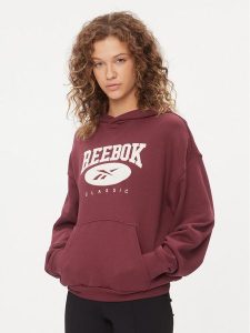 Reebok Bluza Classics Big Logo HZ8101 Czerwony Relaxed Fit. Czerwone bluzy Reebok, m, bez wzorów, z bawełny, bez kaptura. Za 169,99 zł.