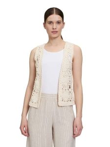 CARTOON Kamizelka w kolorze beżowym rozmiar: 36. Brązowe kamizelki Cartoon, bez wzorów, z bawełny, bez kołnierzyka, bez ramiączek, bez kaptura. Za 93,07 zł.