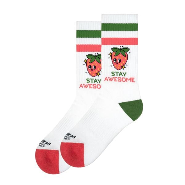 Skarpetki Calze American Skarpetki Stay Awesone. Białe skarpetki AMERICAN SOCKS, bez wzorów. Za 80,37 zł.