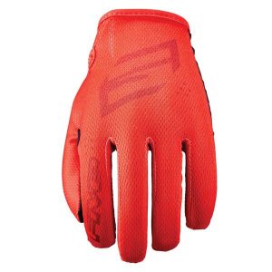 Rękawiczki XR-RIDE - CZERWONE - L/10. Czerwone rękawiczki FIVE GLOVES, bez wzorów, ze skóry. Za 87,00 zł.