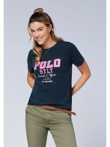 Polo Sylt Koszulka w kolorze granatowym rozmiar: XL. Niebieskie bluzki Polo Sylt, xl, bez wzorów, bez kołnierzyka, bez ramiączek. Za 87,81 zł.