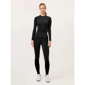Damskie legginsy jeździeckie z pełną przyczepnością Equestrian Stockholm Jump Mo. Czarne legginsy EQUESTRIAN STOCKHOLM, bez wzorów. Za 378,50 zł.