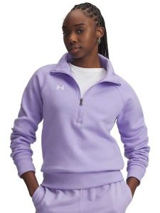 Under Armour Bluza polarowa w kolorze fioletowym rozmiar: S. Różowe bluzy Under Armour, s, bez wzorów, z polaru, bez kaptura. Za 166,10 zł.