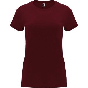 Damska Koszulka Z Krótkim Rękawem Capri. Czerwone bluzki ROLY, xl, bez wzorów, sportowe, bez kołnierzyka, bez ramiączek. Za 31,99 zł.