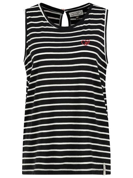 Eight2Nine Top w kolorze czarno-białym rozmiar: XS. Białe topy Eight2Nine, xs, bez wzorów, z bawełny, bez kołnierzyka, bez ramiączek. Za 48,50 zł.