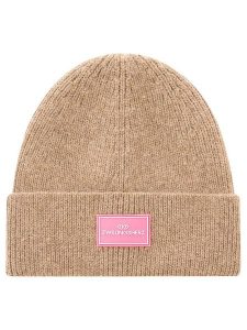 Zwillingsherz Czapka "Zwillingsherz" w kolorze beżowym rozmiar: onesize. Brązowe czapki Zwillingsherz, bez wzorów, ze skóry. Za 104,99 zł.