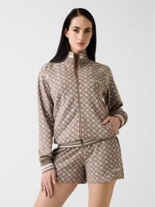 Guess Kardigan 176207 Brązowy Classic Fit. Brązowe kardigany Guess. Za 434,99 zł.