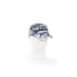 Czapka golfowa JuCad. Szare czapki JUCAD, bez wzorów, z mikrofibry. Za 150,00 zł.