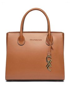 CXL by Christian Lacroix Skórzana torebka "Montaigne" w kolorze jasnobrązowym - 31 x 26 x 15 cm rozmiar: onesize. Brązowe torebki klasyczne CXL by Christian Lacroix, bez wzorów, z materiału, przez ramię, bez dodatków. Za 592,45 zł.