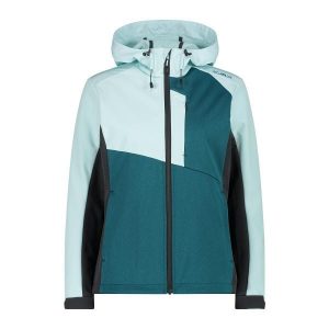 Kurtka damska turystyczna CMP 34A3086. Zielone kurtki CMP, s, bez wzorów, bez kaptura. Za 502,35 zł.