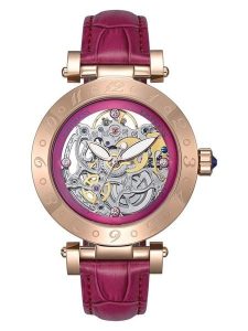 Empress Zegarek automatyczny "Theodora" w kolorze różowozłoto-różowym rozmiar: onesize. Różowe, analogowe zegarki Empress. Za 587,99 zł.