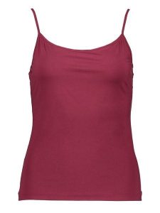 Hanro Top w kolorze bordowym rozmiar: M. Czerwone topy Hanro, m, bez wzorów, bez kołnierzyka, bez ramiączek. Za 118,56 zł.