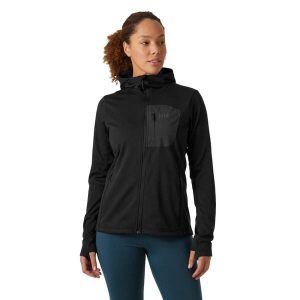 Bluza damska z kapturem Helly Hansen Versalite. Czarne kurtki Helly Hansen, bez wzorów, z kapturem. Za 421,60 zł.