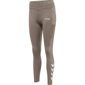 Damskie legginsy mid-rise Hummel MT Chipo. Szare legginsy Hummel, bez wzorów. Za 214,50 zł.
