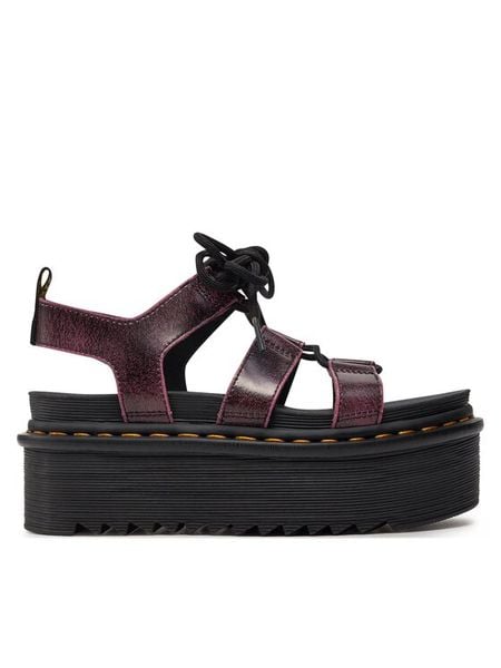 Dr. Martens Sandały Nartilla Xl 31540379 Czarny. Czarne sandały Dr. Martens, bez wzorów, ze skóry, bez obcasa, na koturnie, bez zapięcia. Za 399,99 zł.