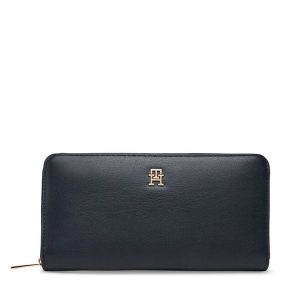 Portfel Tommy Hilfiger. Niebieskie portfele TOMMY HILFIGER, bez wzorów. Za 199,99 zł.