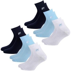 Fila Quarter Skarpety 6-pack Unisex Jasnoniebieskie 39-42. Białe skarpetki Fila, bez wzorów. Za 165,99 zł.