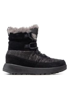 Columbia Śniegowce Slopeside Peak Luxe BL5106 Czarny. Czarne buty zimowe Columbia, ze skóry, bez obcasa, bez zapięcia. Za 273,99 zł.