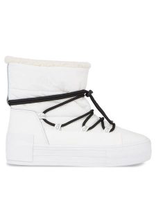 Calvin Klein Jeans Śniegowce Bold Vulc Flatf Snow Boot Wn YW0YW01181 Biały. Białe buty zimowe Calvin Klein Jeans, z jeansu, bez obcasa, bez zapięcia. Za 749,99 zł.