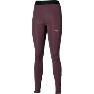 Damskie legginsy Mizuno Core Impulse. Fioletowe legginsy Mizuno, bez wzorów, z materiału, długie. Za 254,00 zł.