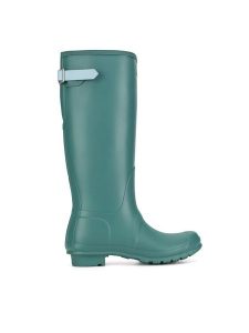 Hunter Kalosze WFT1001RMA-TTB Turkusowy. Niebieskie kalosze Hunter, bez wzorów, z kauczuku. Za 429,99 zł.