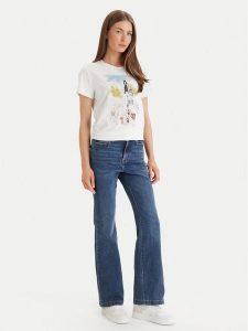 DKNY Jeansy DJ5M4005 Niebieski Flare Fit. Niebieskie jeansy DKNY, bez wzorów, z bawełny. Za 439,99 zł.