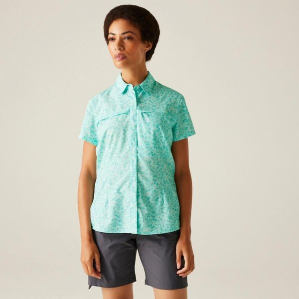 Koszula damska Regatta TrvlPackaway. Brązowe koszule Regatta, m, bez wzorów, z elastanu, bez kołnierzyka, bez ramiączek. Za 185,50 zł.