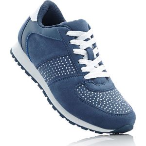 Sneakersy bonprix niebieski dżins. Buty sportowe marki bonprix. Za 109,99 zł.