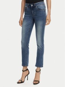 Liu Jo Jeansy UA6006 D0318 Granatowy Slim Fit. Niebieskie jeansy Liu Jo, bez wzorów, z jeansu. Za 429,99 zł.