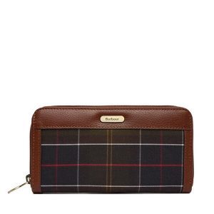 Portfel Barbour. Brązowe portfele Barbour, bez wzorów. Za 399,99 zł.